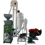 HLN/HLNF Combined Rice Huller & Whitener + Diesel Engine + Elevator